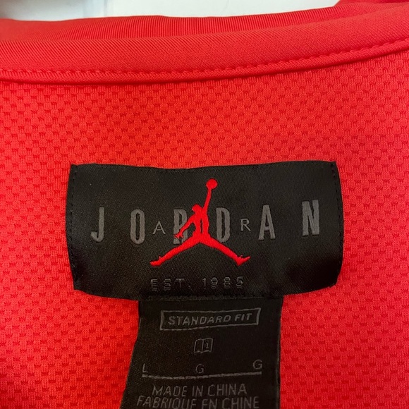 JoRDAN AIR Men’s Size Large Orange Hoodie 1/2 Zip Dri-fit Anti-gravity Equipment - Picture 10 of 12
